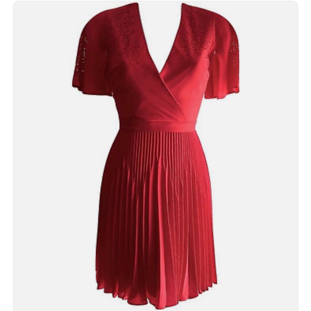 Karen Millen Red Wrap Mini Dress